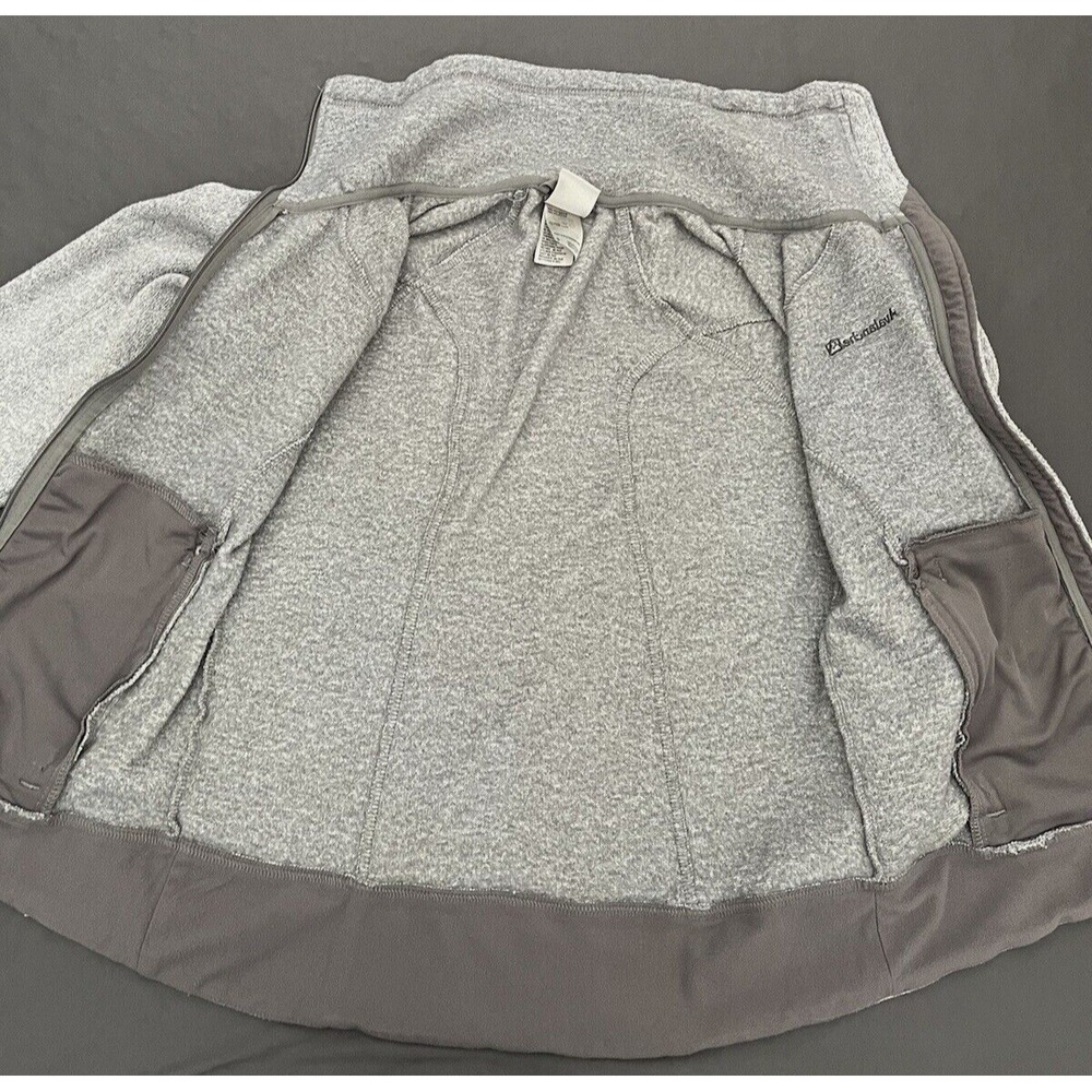 Avalanche Outdoor Women's Size Small Sweater Jacket Light Gray High Collar - Picture 6 of 10